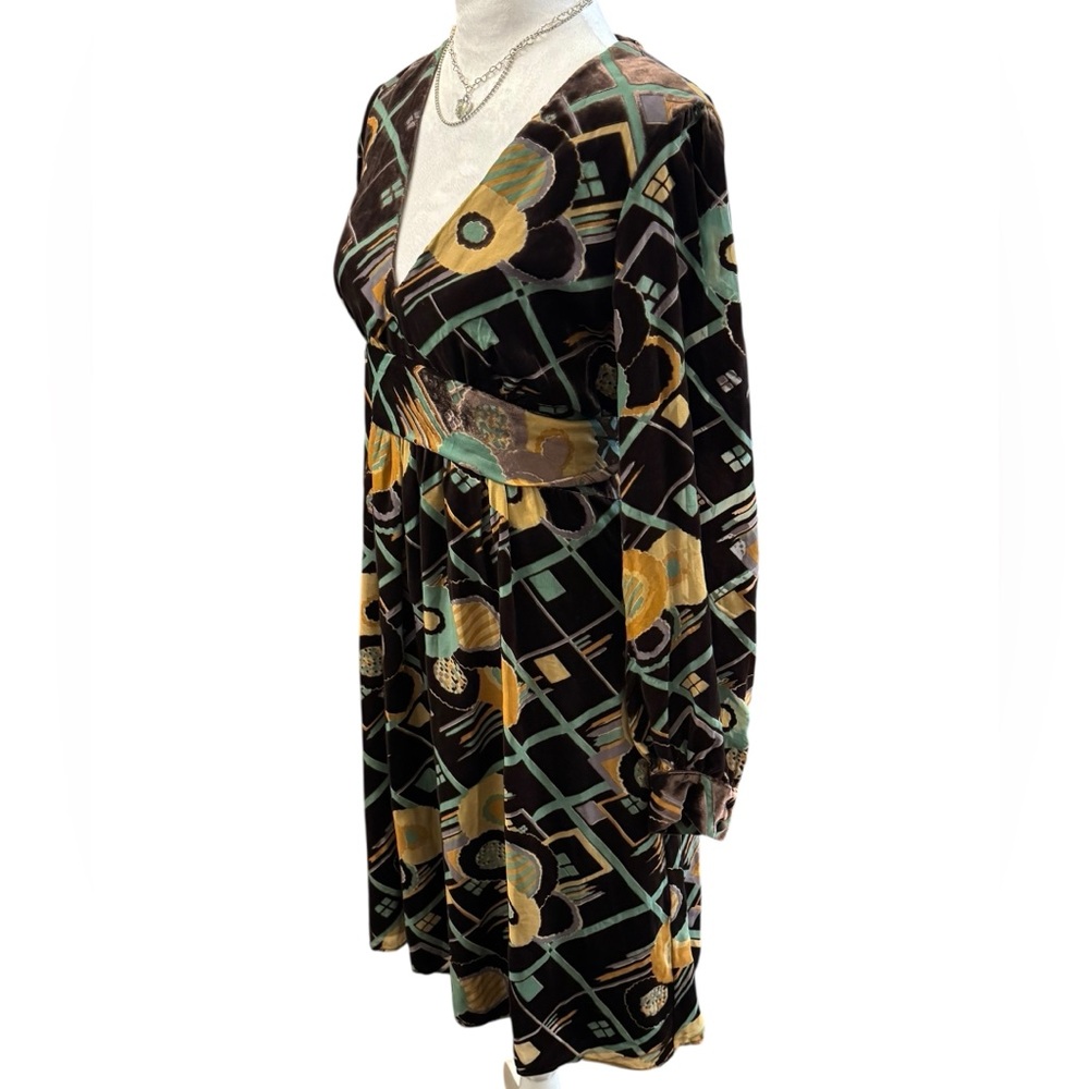 Betsey Johnson Y2K Era Velvet Burnout Dress Size 8